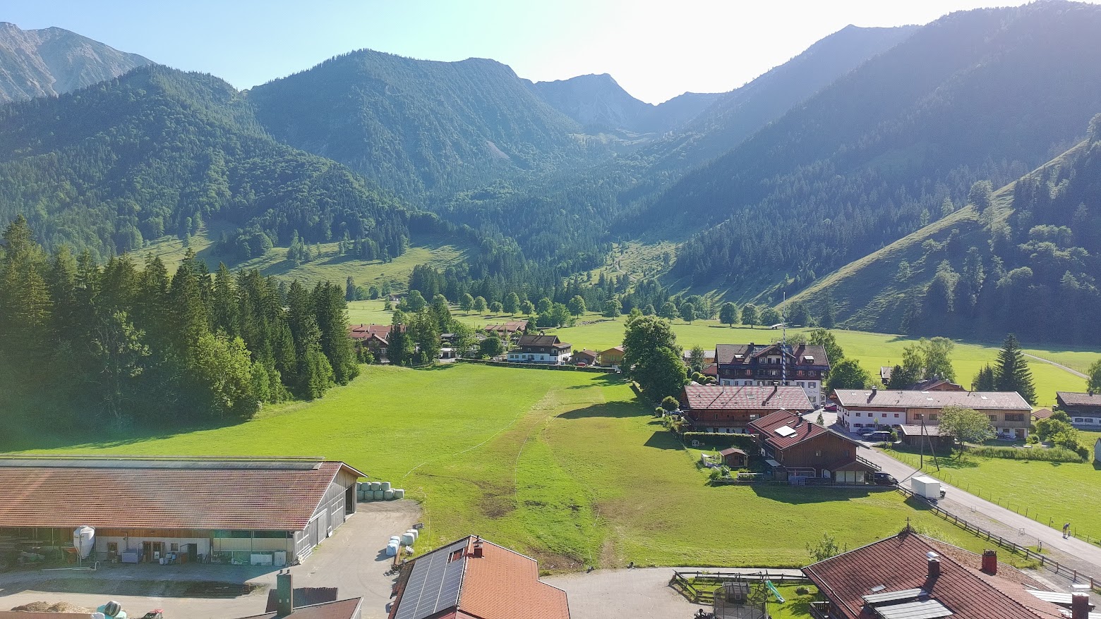 Das idyllische Alpenvorland rund um den Hasenöhrl-Hof